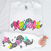 Load image into Gallery viewer, Bright Checkered States(All 50 states available) DTF TRANSFER