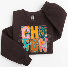 Load image into Gallery viewer, Chosen Block Letters Heart TRANSFER CST MAR 26
