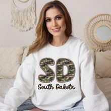 Load image into Gallery viewer, Bubble Camo Faux Embroidery States DTF TRANSFER