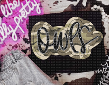 Load image into Gallery viewer, Camo Faux Applique Teams DROPDOWN TRANSFER ECHT JUNE