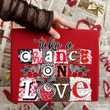 Load image into Gallery viewer, Take A Chance On Love Leopard Checker TRANSFER DWS JAN 26
