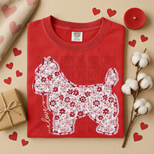 Load image into Gallery viewer, Valentine Red Floral Dog Breed Option DROPDOWN TRANSFER SWD DEC 25