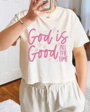 Load image into Gallery viewer, God Is Good All The Time Stars Pink Teal Color DROPDOWN TRANSFER SCAR EXC MAY 25