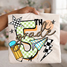 Load image into Gallery viewer, Checker Star Pencil School Grades TRANSFER CSC JUNE 26