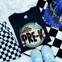 Load image into Gallery viewer, Blue Checkered Airplane Grades DROPDOWN TRANSFER SWD