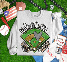 Load image into Gallery viewer, My Heart Is On That Field Colored Heart DROPDOWN TRANSFER CAP MAR