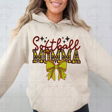 Load image into Gallery viewer, Softball Names Bow Faux Embroidery TRANSFER HMWK JAN