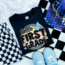 Load image into Gallery viewer, Blue Checkered Airplane Grades DROPDOWN TRANSFER SWD