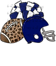 Load image into Gallery viewer, Football Pom Helmet (Add Name) Customized DTF TRANSFER