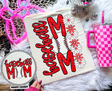 Load image into Gallery viewer, Floral Baseball Mom With Pocket DROPDOWN TRANSFER CAP MAR