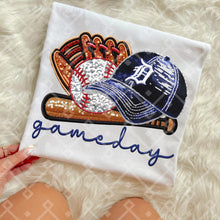 Load image into Gallery viewer, Gameday Sequin Baseball Hat Glove Teams Dropdown TRANSFER CCD INS