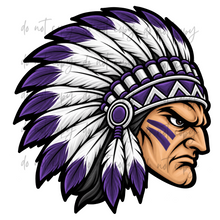 Load image into Gallery viewer, Front Or Side Logo Sports Custom Name Mascot DROPDOWN DTF TRANSFER