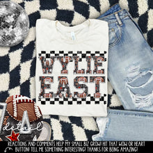 Load image into Gallery viewer, Football Faux Embroidery Checkered Mascots DROPDOWN TRANSFER CAP 24