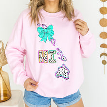 Load image into Gallery viewer, Pink Teal Dalmatian Bow States (All 50 states available) DTF TRANSFER