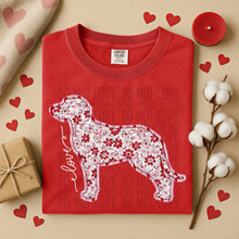 Load image into Gallery viewer, Valentine Red Floral Dog Breed Option DROPDOWN TRANSFER SWD DEC 25