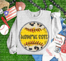 Load image into Gallery viewer, Leopard Softball Background Mascot Dropdown TRANSFER CAP FEB