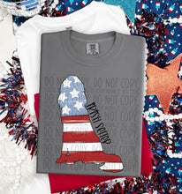 Load image into Gallery viewer, Patriotic Dog Designs Black Text SWD MAY DROPDOWN TRANSFER