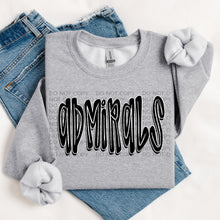 Load image into Gallery viewer, Retro Doodle Mascot BW Dropdown TRANSFER SWD TEMP