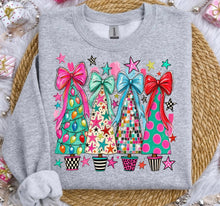 Load image into Gallery viewer, Colorful Trees Big Bows Stars TRANSFER ET AUG 26