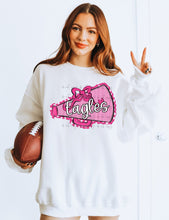 Load image into Gallery viewer, Seersucker Megaphone And Bow Customized DROPDOWN DTF TRANSFER BIA