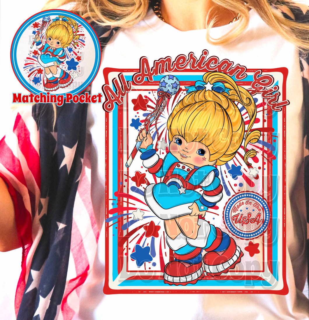 All American Girl Doll With Pocket TRANSFER