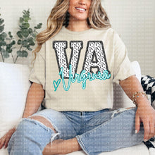 Load image into Gallery viewer, Polka Dotted Faux Embroidery States (All 50 states available) DTF TRANSFER
