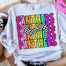 Load image into Gallery viewer, 80’s Stacked Checker Mascots DROPDOWN TRANSFER CSD FEB 26