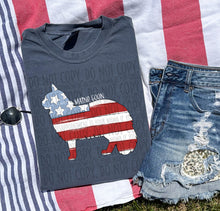Load image into Gallery viewer, Patriotic Dog Designs White Text SWD MAY DROPDOWN TRANSFER