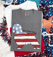 Load image into Gallery viewer, Patriotic Dog Designs Black Text SWD MAY DROPDOWN TRANSFER