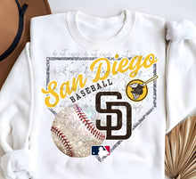 Load image into Gallery viewer, Baseball Teams Glitter Home Plate Dropdown TRANSFER PARJO