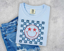 Load image into Gallery viewer, Happy Checker Stars RWB TRANSFER