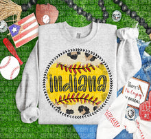 Load image into Gallery viewer, Leopard Softball Background Mascot Dropdown TRANSFER CAP FEB