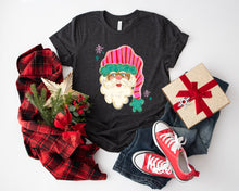 Load image into Gallery viewer, Santas Pink Striped Hat Snowflakes DROPDOWN TRANSFER TCC NOV 25