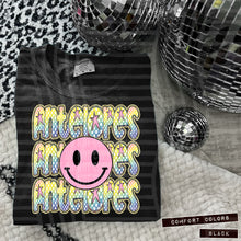 Load image into Gallery viewer, Rainbow Checker Pink Happy Stacked Mascots Dropdown TRANSFER CAP JUNE 25