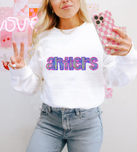 Load image into Gallery viewer, Pink And Purple Glam Mascot Dropdown TRANSFER CAP