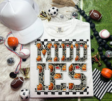 Load image into Gallery viewer, Basketball Faux Embroidery Checkered Mascots DROPDOWN TRANSFER CAP