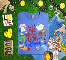 Load image into Gallery viewer, Take Me Out To The Ballgame Softball Collage TRANSFER TCC ET FEB 26