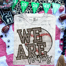 Load image into Gallery viewer, We Are Faux Embroidery Glitter Baseball Mascot TRANSFER CAP JAN