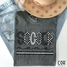 Load image into Gallery viewer, Soccer Mama Checkered Color Dropdown TRANSFER FEB COR