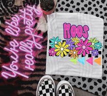 Load image into Gallery viewer, Preppy Bright Floral Mascot Dropdown TRANSFER CAP MAY