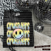 Load image into Gallery viewer, Rainbow Checker Happy Stacked Mascots Dropdown TRANSFER CAP JUNE 25