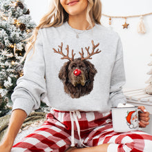 Load image into Gallery viewer, Christmas Red Nose Antler Dogs Dropdown TRANSFER