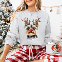 Load image into Gallery viewer, Christmas Red Nose Antler Dogs Dropdown TRANSFER