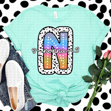 Load image into Gallery viewer, Tie Dye Dottie Names Dropdown TRANSFER ECHT FEB