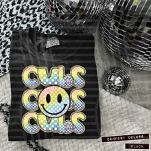 Load image into Gallery viewer, Rainbow Checker Happy Stacked Mascots Dropdown TRANSFER CAP JUNE 25