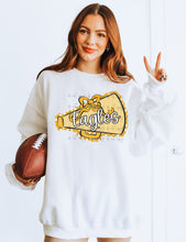 Load image into Gallery viewer, Seersucker Megaphone And Bow Customized DROPDOWN DTF TRANSFER BIA