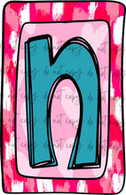 Load image into Gallery viewer, Valentines Box Letter Name CUSTOMIZED DTF Transfer