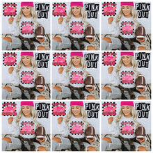 Load image into Gallery viewer, Pink Out Mascot Gold Glitter Chenille DROPDOWN TRANSFER