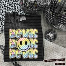 Load image into Gallery viewer, Rainbow Checker Happy Stacked Mascots Dropdown TRANSFER CAP JUNE 25