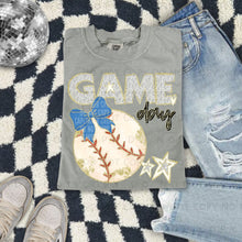 Load image into Gallery viewer, Dalmatian Game Day Baseball With Bow DROPDOWN TRANSFER CAP FEB